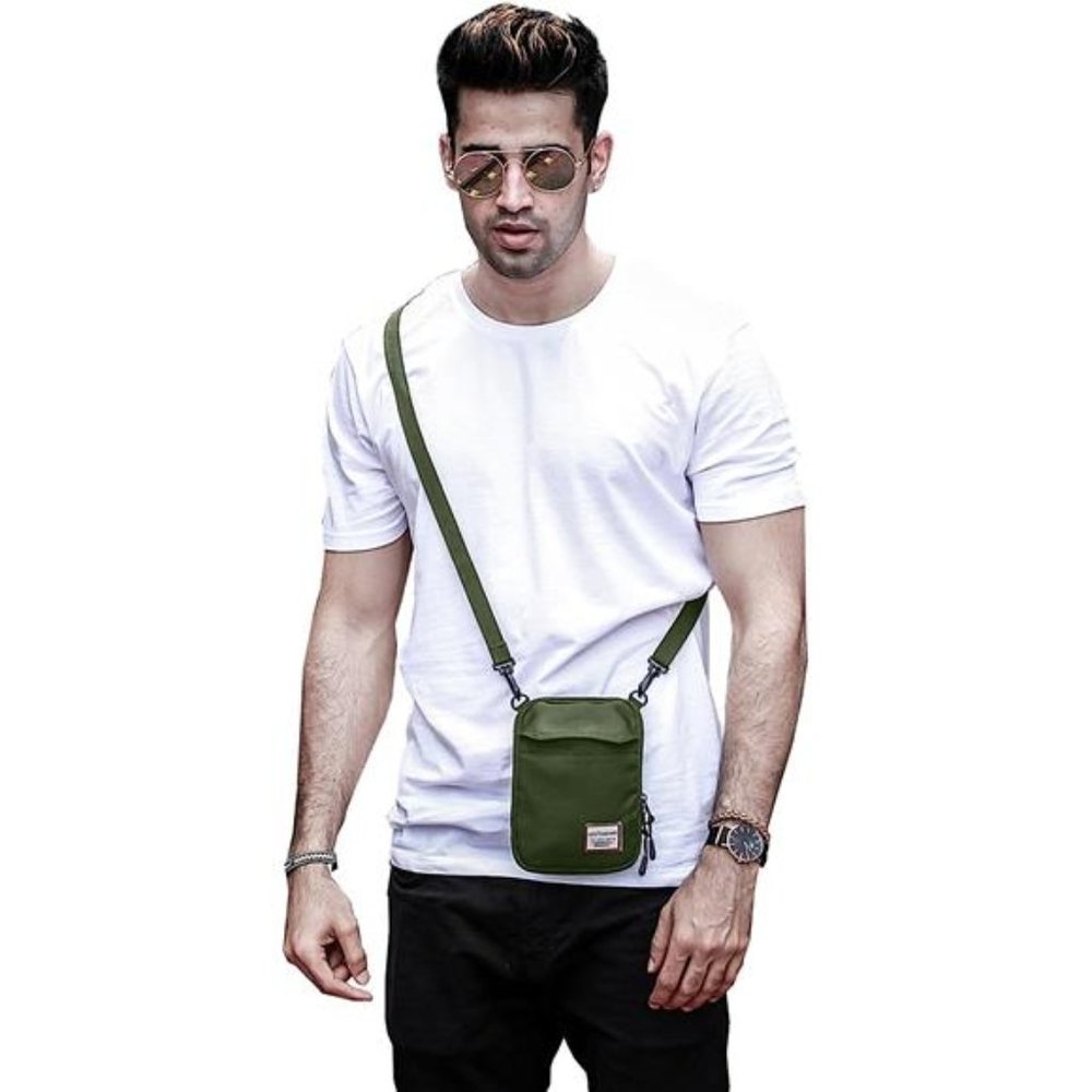 Small Crossbody Bag for Men, Mini Messenger Bag Shoulder Bag for Phone Passport